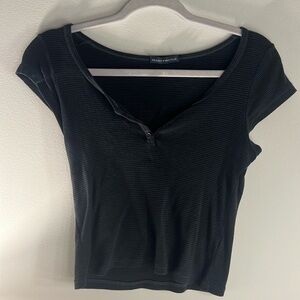 Brandy Melville striped button up top